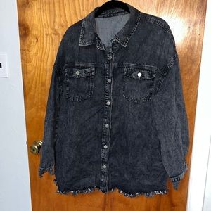 Black Denim Shacket!